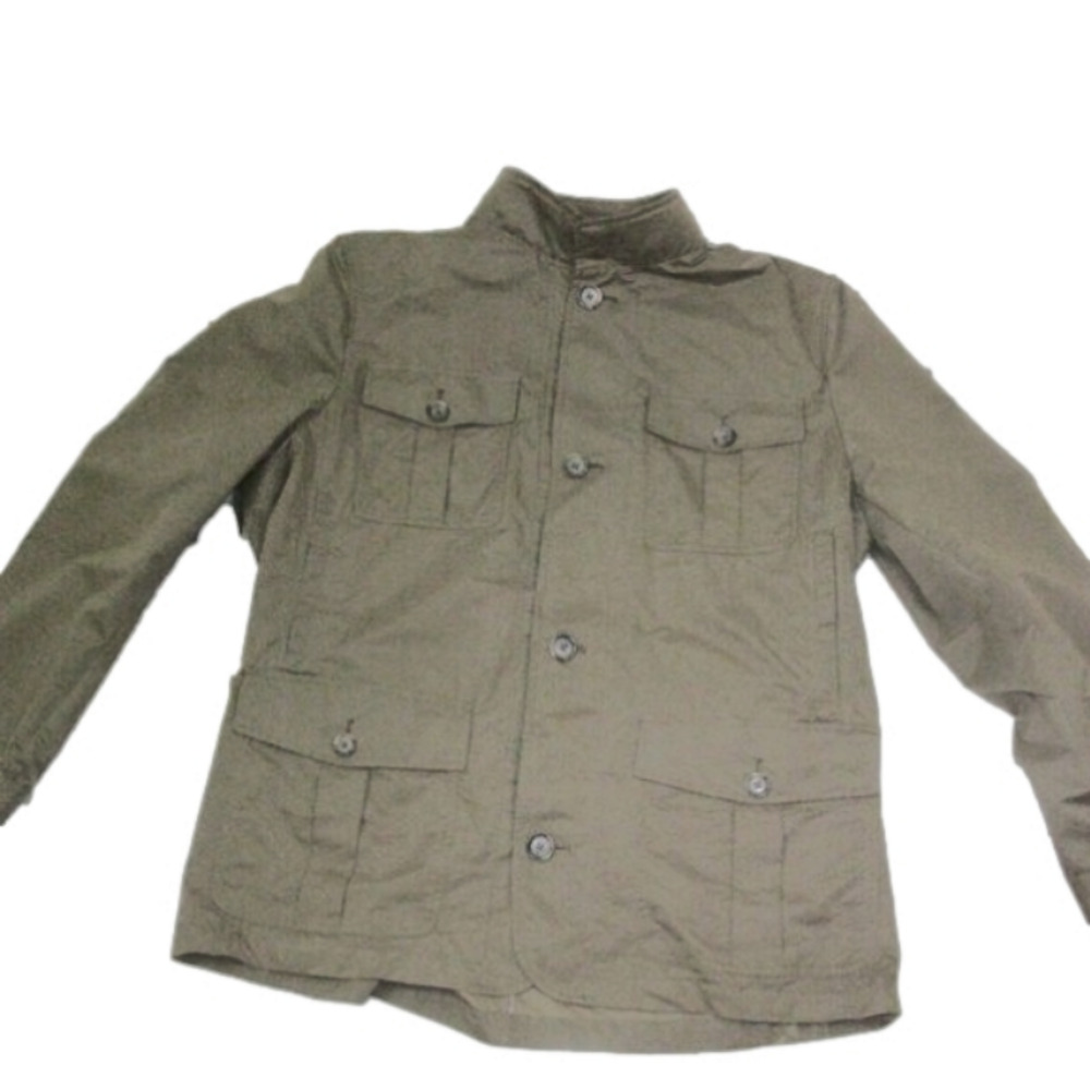 Tasso Elba Men's Tan Multi-Pocket Windbreaker Size Large